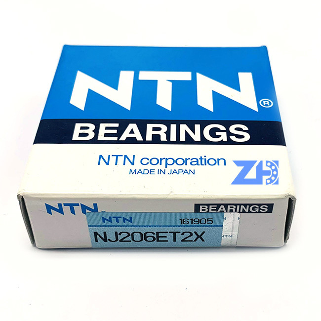Sản xuất chuyên nghiệp Vòng bi lăn xi lanh THÉP CHROME NJ206ET2X 206ET2X NJ206X 30 * 62 * 16mm