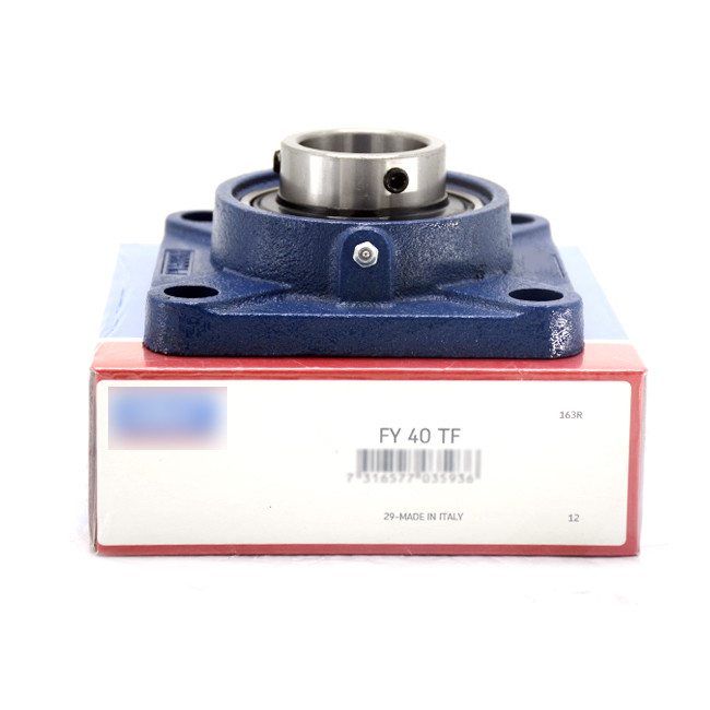 Vòng bi mặt bích vuông FY 40 TF phù hợp với tiêu chuẩn ISO có thể được bắt vít 40 * 38,5 * 54,2mm