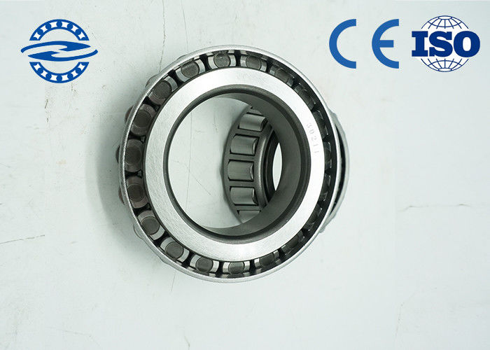 Vòng bi lăn hình côn một hàng màu bạc 33111 với bộ giữ tấm thép nhẹ 55 * 95 * 30 mm