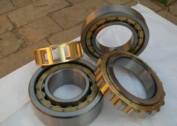 Máy cán tốc độ ổn định Vòng bi lăn hình trụ NU1018M Trong lồng đồng thau Mức độ rung trên V4 / V3 90 * 140 * 24MM