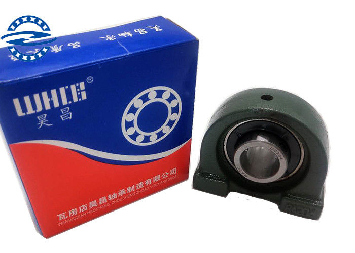 UCPA204 Gối Ball Bearing Với Grub Vít của Gang Gối Khối 59-63 HRC Độ Cứng