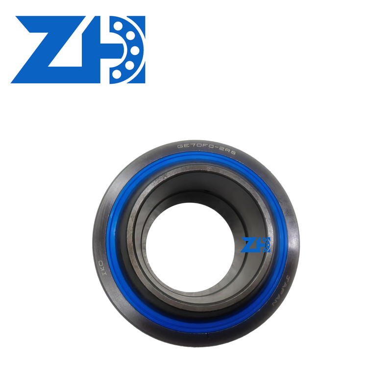 GE70F0-2RS Đang khớp hình cầu Khả năng tải trọng cao và tự bôi trơn cho góc và tự sắp xếp tốc độ thấp