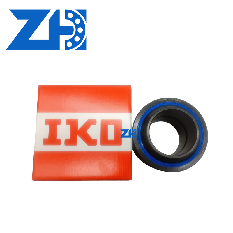 GE70F0-2RS Đang khớp hình cầu Khả năng tải trọng cao và tự bôi trơn cho góc và tự sắp xếp tốc độ thấp