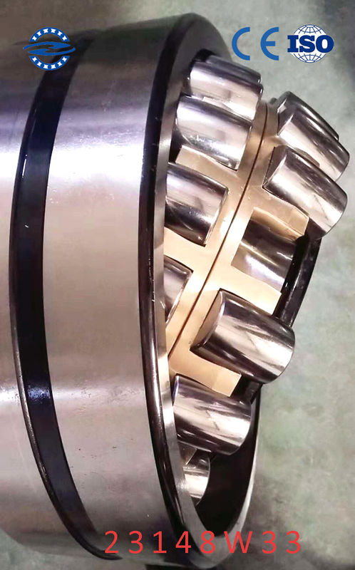 Vòng bi lăn hình cầu bằng đồng thau 23148 ​​W33 / MB Loại lỗ song song 240 * 400 * 128MM