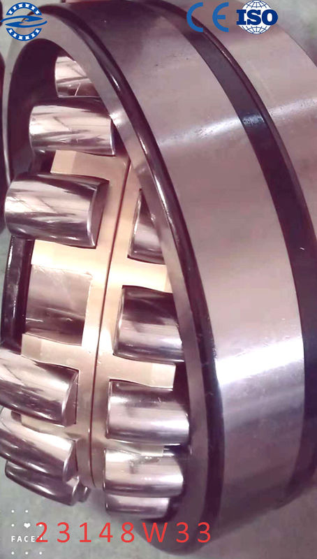 Vòng bi lăn hình cầu bằng đồng thau 23148 ​​W33 / MB Loại lỗ song song 240 * 400 * 128MM
