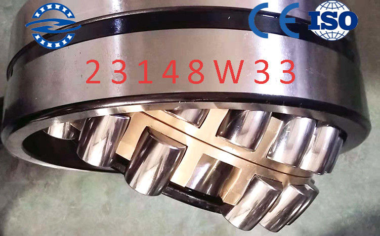 Vòng bi lăn hình cầu bằng đồng thau 23148 ​​W33 / MB Loại lỗ song song 240 * 400 * 128MM