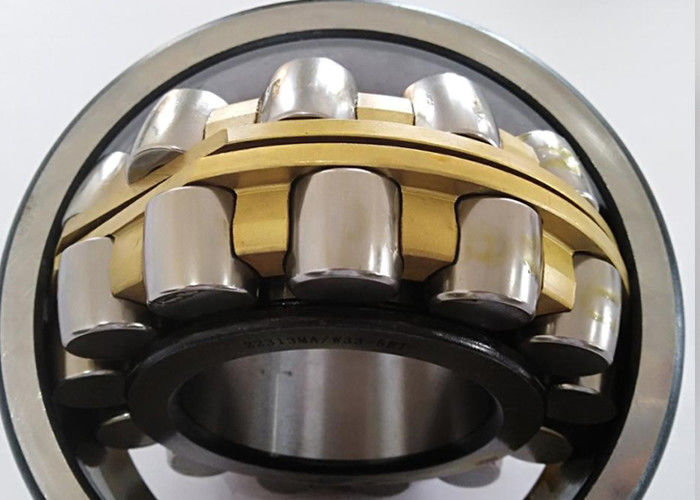 HRC58-62 Vòng bi lăn hình cầu độ cứng 22211 Đồng thau, Kích thước lồng thép 55 * 100 * 25