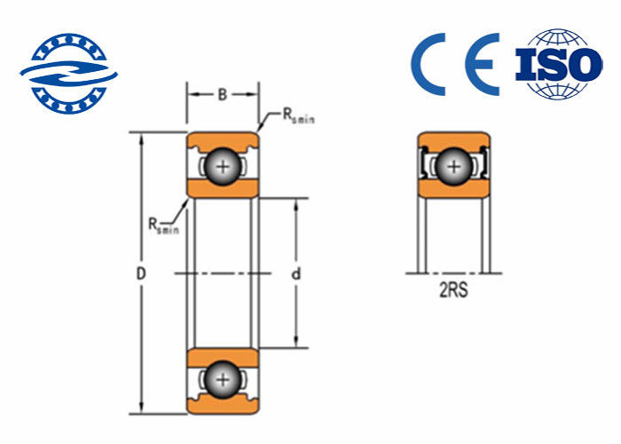 Một phần số 62307-2RS Vòng bi phần rộng / Vòng bi rãnh 35 * 80 * 31MM