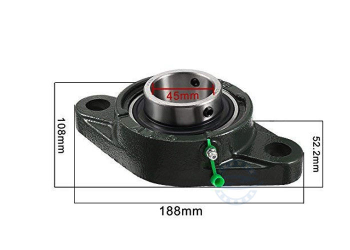 Hệ thống truyền động P6 UCFL209 Vòng bi gối với kích thước nhà ở 40 * 45 * 50mm