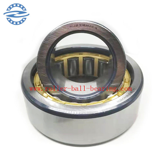 Vòng bi lăn hình trụ có lồng bằng đồng thau (NJ2316M) kích thước 80 * 170 * 58mm